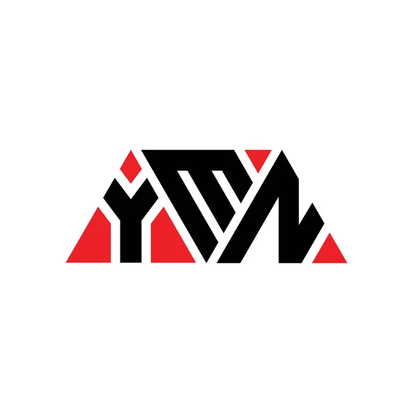 Design Logotipo Letra Triângulo Ymn Com Forma Triângulo Monograma Projeto — Vetor de Stock
