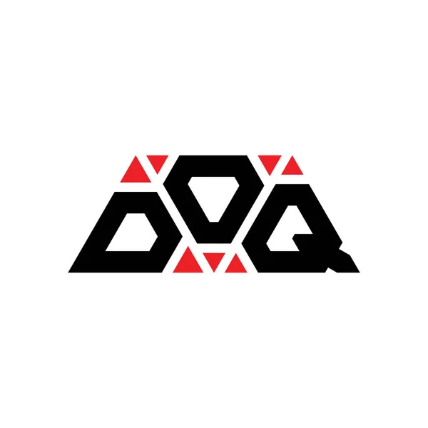 Doq Háromszög Betű Logó Design Háromszög Alakú Doq Háromszög Logó — Stock Vector