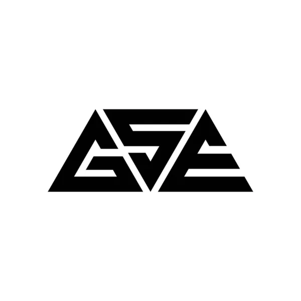 Diseño Logotipo Letra Triángulo Gse Con Forma Triángulo Monograma Diseño — Vector de stock