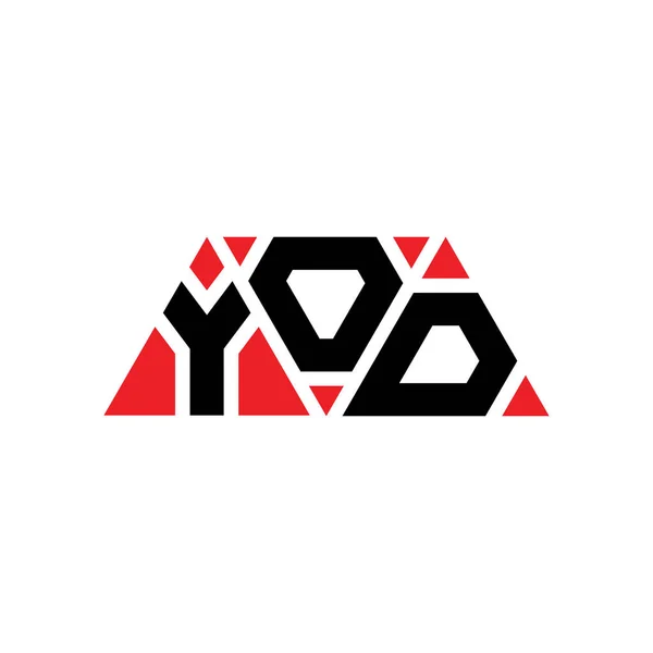 Diseño Logotipo Letra Triángulo Yod Con Forma Triángulo Diseño Del — Vector de stock