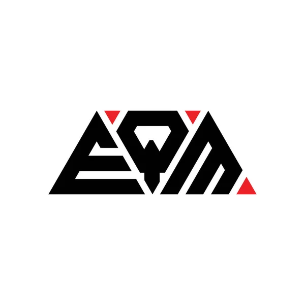 Eqm Dreieck Buchstabe Logo Design Mit Dreieck Form Eqm Dreieck — Stockvektor
