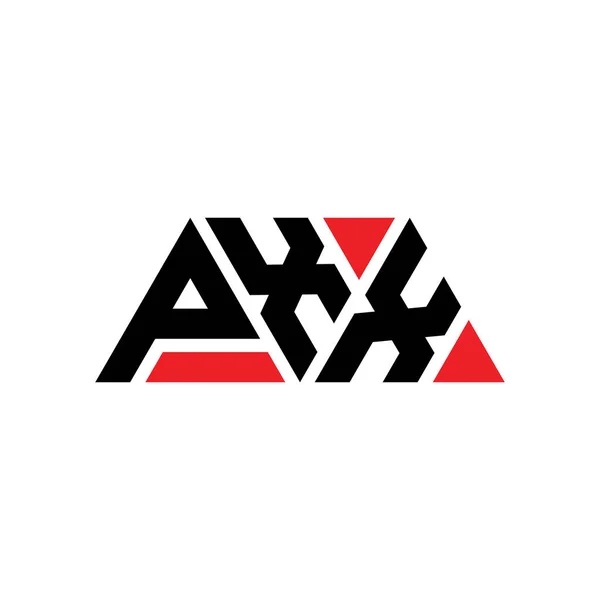 Pxx Triangle Lettre Logo Design Avec Forme Triangle Monogramme Logo — Image vectorielle
