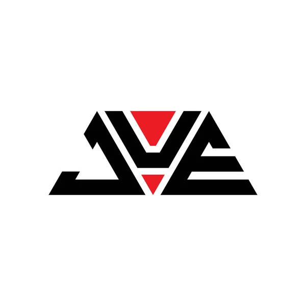 Дизайн Логотипа Треугольника Jue Треугольной Формой Монограмма Дизайна Логотипа Треугольника — стоковый вектор