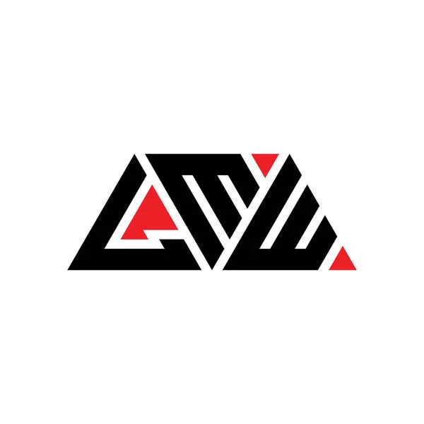 Diseño Del Logotipo Letra Del Triángulo Lmw Con Forma Triángulo — Archivo Imágenes Vectoriales