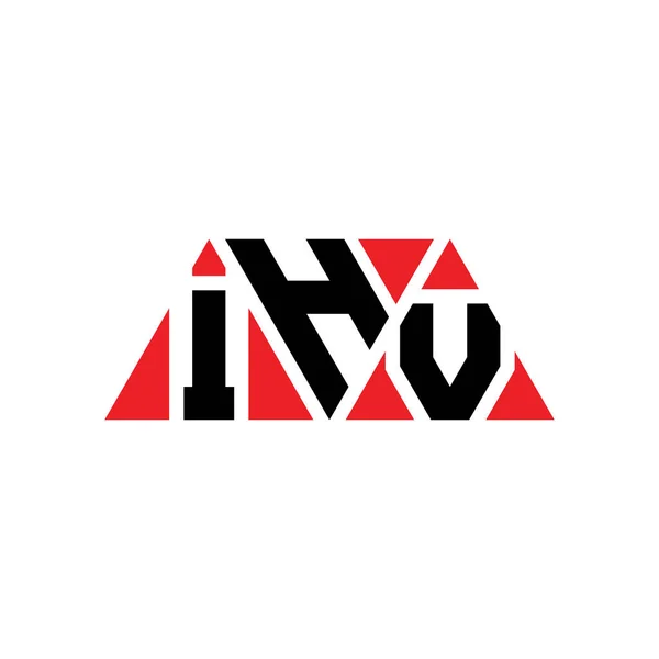 Дизайн Логотипу Трикутника Ihv Формою Трикутника Монограма Дизайну Логотипу Ihv — стоковий вектор