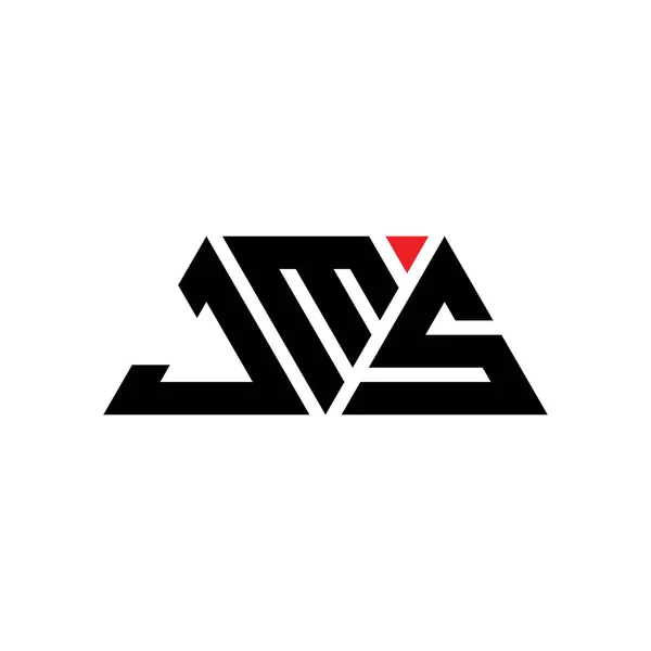 Design Logotipo Letra Triângulo Jms Com Forma Triângulo Monograma Projeto — Vetor de Stock
