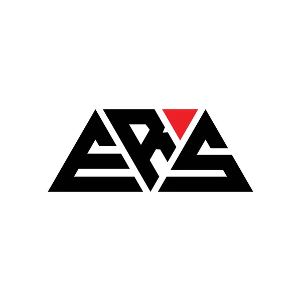 Ers Driehoek Letter Logo Ontwerp Met Driehoek Vorm Ers Driehoek — Stockvector