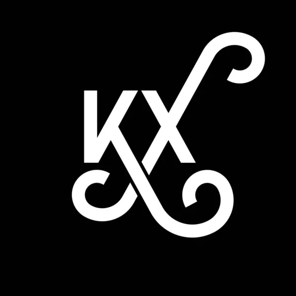 Дизайн Логотипа Буквы Чёрном Фоне Творческие Инициалы Буквенно Логотипная Концепция — стоковый вектор