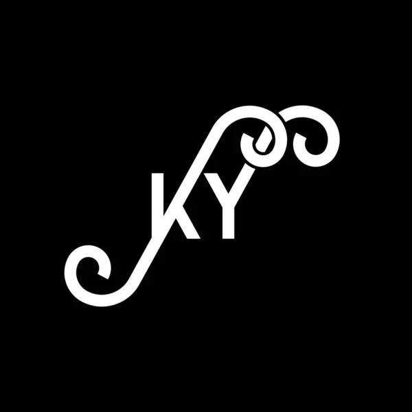 Дизайн Логотипу Літери Чорному Тлі Творчі Ініціали Концепція Логотипу Літери — стоковий вектор