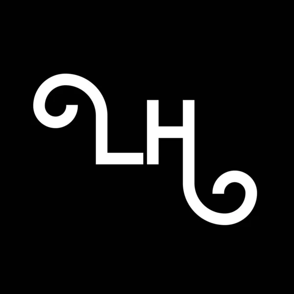 Carta Logo Design Letras Iniciais Logotipo Ícone Abstrato Carta Modelo — Vetor de Stock