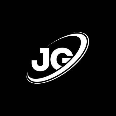 JG J G harf logosu tasarımı. İlk harf JG bağlı daire büyük harfli monogram logo kırmızı ve mavi. JG logosu, J G tasarımı. jg, j g