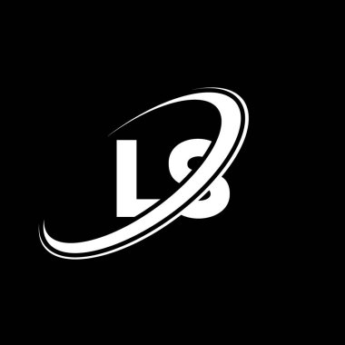 LS L harfi logo tasarımı. İlk harf LS bağlı daire büyük harf monogram logo beyaz renk. LS logosu, L S tasarımı. Evet, öyle.
