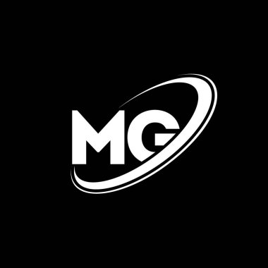 MG M G harfi logo tasarımı. İlk harf MG bağlı daire büyük harf monogram logosu kırmızı ve mavi. MG logosu, M G tasarımı. MG, M G