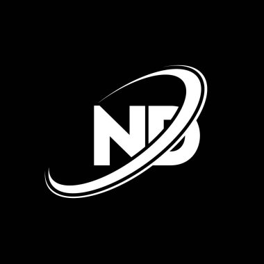ND N D harfli logo tasarımı. İlk harf ND bağlı daire büyük harfli monogram logo kırmızı ve mavi. ND logosu, ND tasarımı. Ve, ve