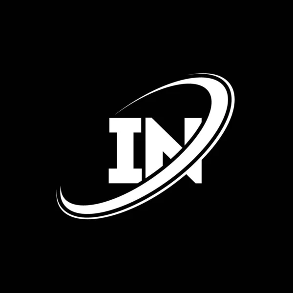 Letter Logo Ontwerp Initiële Letter Gekoppelde Cirkel Hoofdletters Monogram Logo — Stockvector
