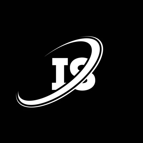 Дизайн Логотипу Літери Початкова Літера Пов Язала Коло Логотипом Монограми — стоковий вектор