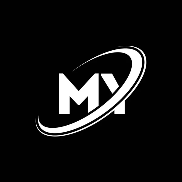Diseño Del Logo Letra Letra Inicial Círculo Enlazado Mayúsculas Logo — Vector de stock