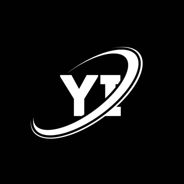Diseño Del Logotipo Letra Letra Inicial Vinculado Círculo Mayúsculas Logotipo — Vector de stock