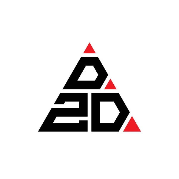 Diseño Del Logotipo Letra Triángulo Dzd Con Forma Triángulo Monograma — Vector de stock