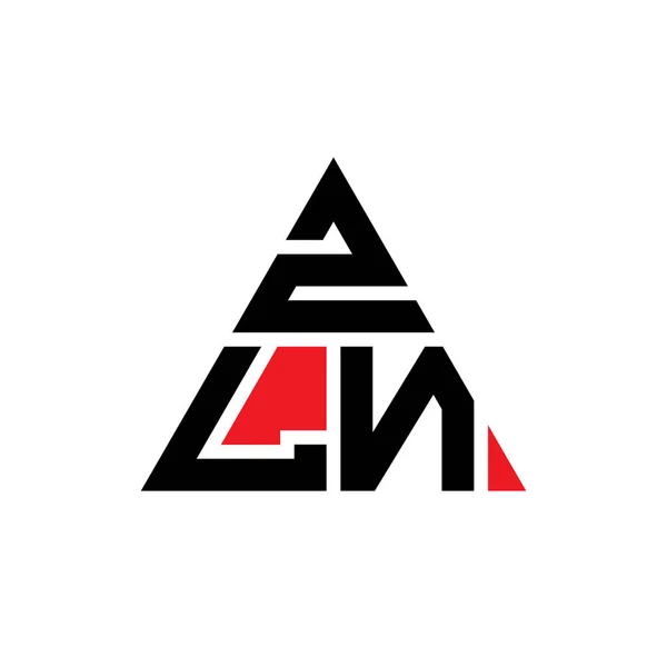 Zln Dreieck Buchstabe Logo Design Mit Dreieck Form Zln Dreieck — Stockvektor