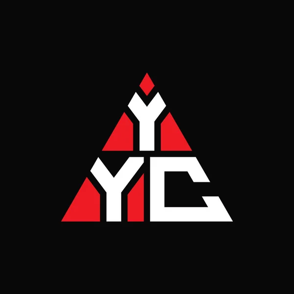 Diseño Del Logotipo Letra Del Triángulo Yyc Con Forma Triángulo — Archivo Imágenes Vectoriales