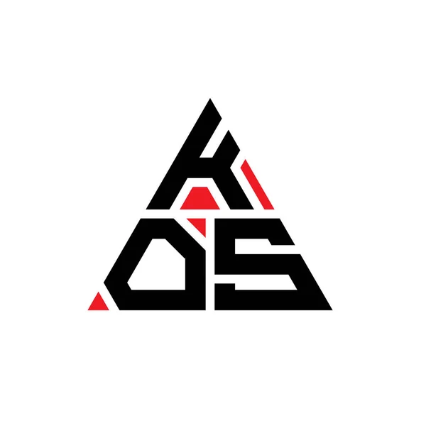 Kos Driehoekig Logo Met Driehoekige Vorm Kos Driehoekig Logo Ontwerp — Stockvector