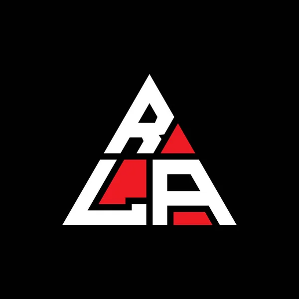 Rla Triangle Letter Logo Design Triangle Shape Rla Triangle Logo — Stock Vector