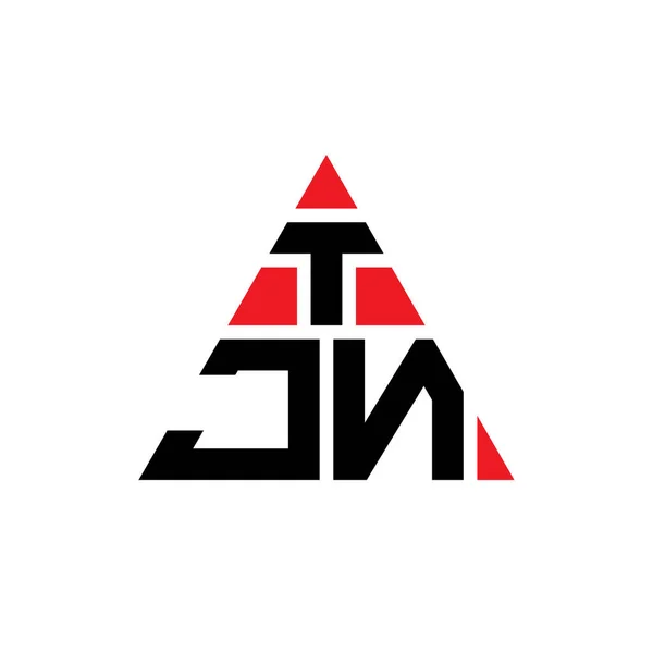 Tjn Triangle Lettre Logo Design Avec Forme Triangle Monogramme Tjn — Image vectorielle