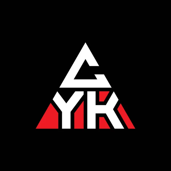 Σχεδιασμός Λογότυπου Τριγώνου Cyk Σχήμα Τριγώνου Μονόγραμμα Σχεδιασμού Τριγώνου Cyk — Διανυσματικό Αρχείο