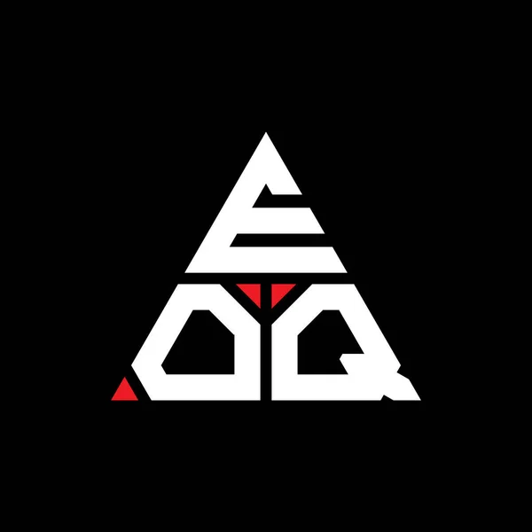 Diseño Del Logotipo Letra Del Triángulo Eoq Con Forma Triángulo — Vector de stock