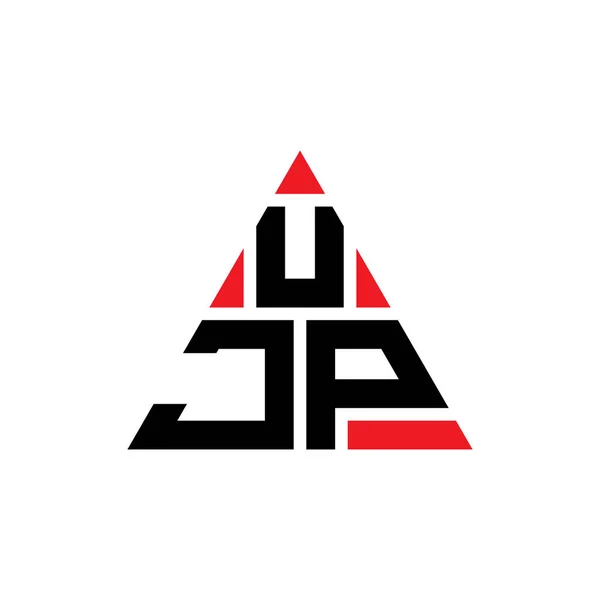 Diseño Logotipo Letra Triangular Ujp Con Forma Triángulo Monograma Diseño — Archivo Imágenes Vectoriales
