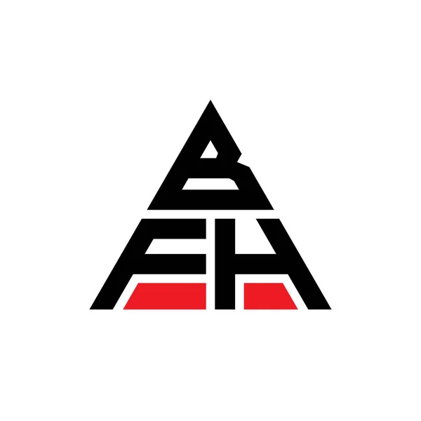 Design Logotipo Letra Triângulo Bfh Com Forma Triângulo Monograma Design — Vetor de Stock