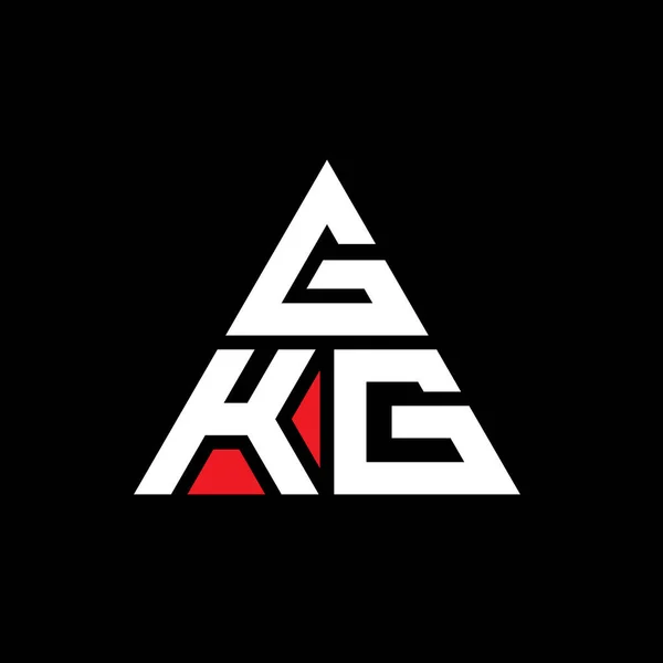 Дизайн Логотипа Виде Треугольника Монограмма Дизайна Логотипа Треугольника Gkg Шаблон — стоковый вектор