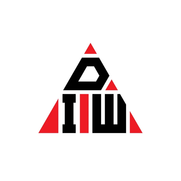 Diw Trójkątny Wzór Logo Litery Kształcie Trójkąta Monografia Logo Trójkąta — Wektor stockowy