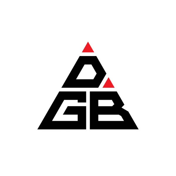 Logo Design Des Dgb Dreiecks Mit Dreieckiger Form Monogramm Mit — Stockvektor