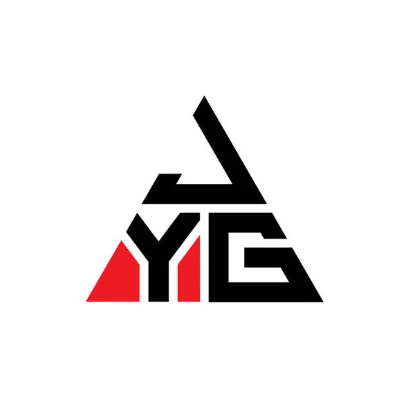 Diseño Del Logotipo Letra Triángulo Jyg Con Forma Triángulo Monograma — Archivo Imágenes Vectoriales
