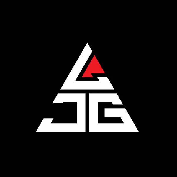 Ljg Triangle Letter Logo Design Triangle Shape Ljg Triangle Logo — Stock Vector