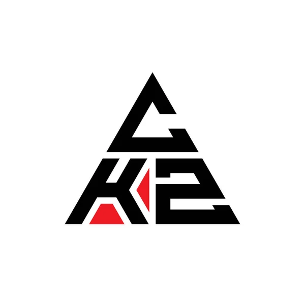 Ckz Driehoekig Logo Met Driehoekige Vorm Ckz Driehoekig Logo Ontwerp — Stockvector
