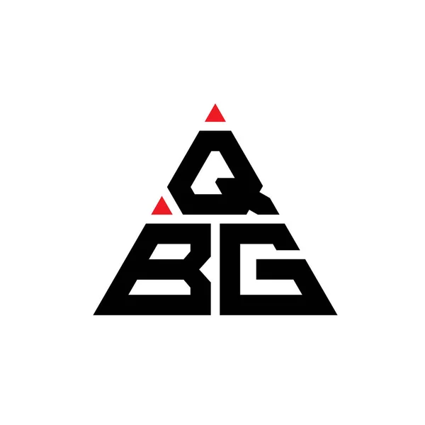 Qbg Dreieck Buchstabe Logo Design Mit Dreieck Form Qbg Dreieck — Stockvektor