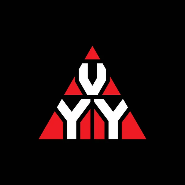 Vyy Triangle Letter Logo Design Triangle Shape Vyy Triangle Logo — Stock Vector