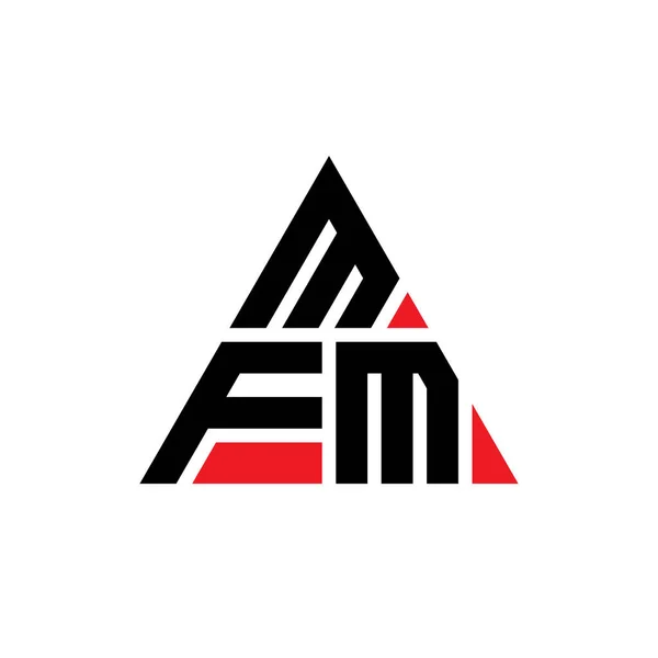 Mfm Dreieck Buchstabe Logo Design Mit Dreieck Form Mfm Dreieck — Stockvektor
