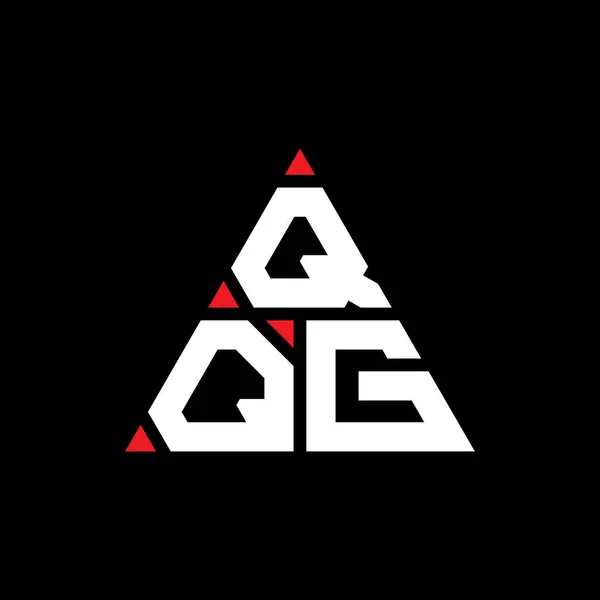 Qqg Dreieck Buchstabe Logo Design Mit Dreieck Form Qqg Dreieck — Stockvektor