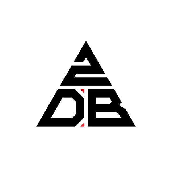 Diseño Logotipo Letra Triangular Zdb Con Forma Triángulo Monograma Diseño — Vector de stock