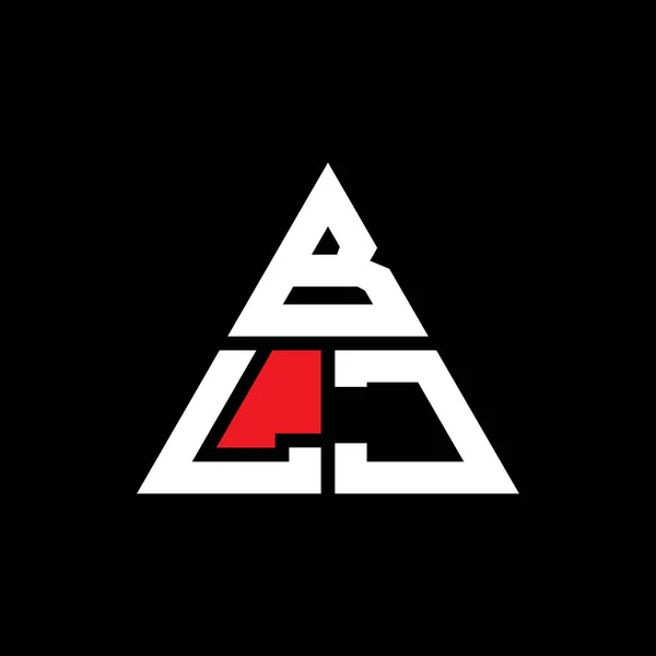 Blj Triangle Lettre Logo Design Avec Forme Triangle Blj Logo — Image vectorielle