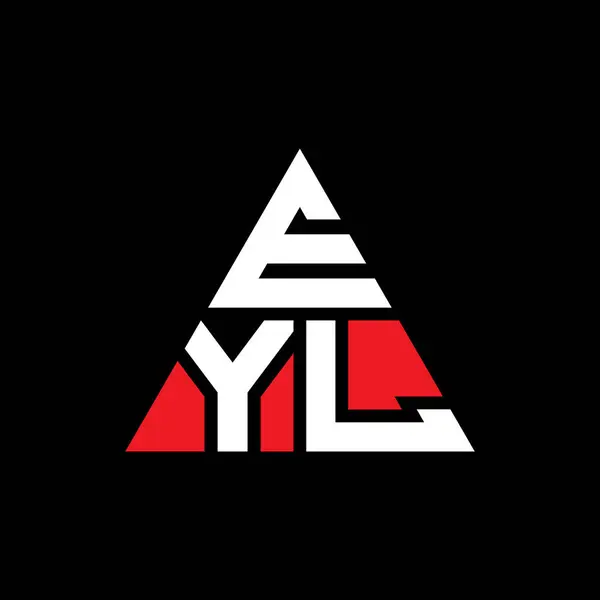 Eyl Triangle Letter Logo Design Triangle Shape Eyl Triangle Logo — Stock Vector