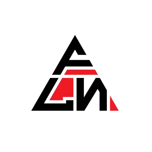 Fln Dreieck Buchstabe Logo Design Mit Dreieck Form Fln Dreieck — Stockvektor