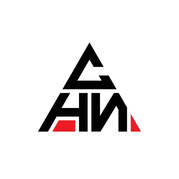 Chn Triangle Letter Logo Design Triangle Shape Chn Triangle Logo — Stock Vector