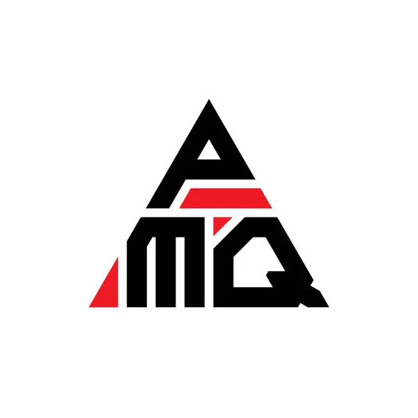 Pmq Triangel Bokstav Logotyp Design Med Triangel Form Pmq Triangel — Stock vektor