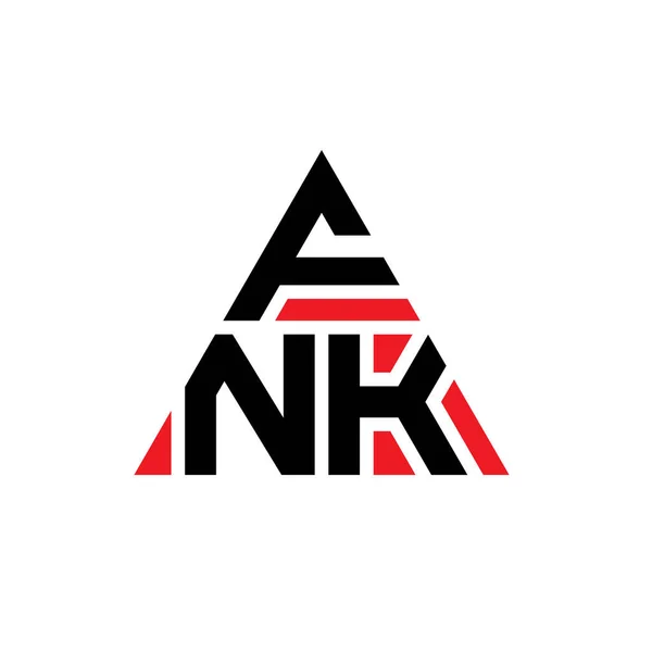 stock vector FNK triangle letter logo design with triangle shape. FNK triangle logo design monogram. FNK triangle vector logo template with red color. FNK triangular logo Simple, Elegant, and Luxurious Logo.