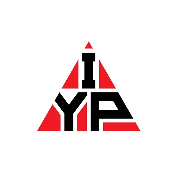 Diseño Del Logotipo Letra Del Triángulo Iyp Con Forma Triángulo — Archivo Imágenes Vectoriales